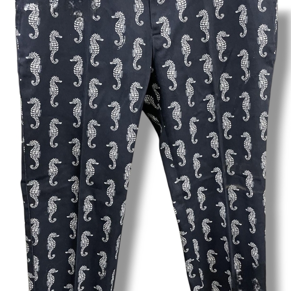 Dolce & Gabbana Dark Blue & White Seahorse Print Slim Fit Chino Pant 34" Waist - Picture 10 of 16